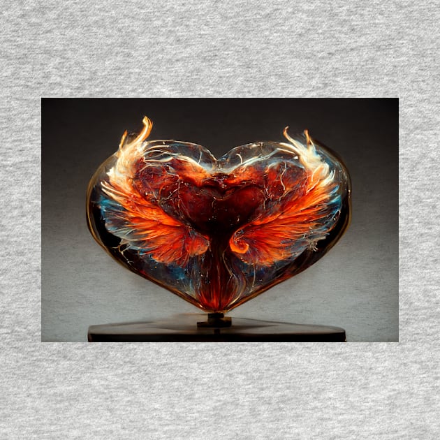 Flaming Heart Art  /  Flame Heart Unwind Designs by Unwind-Art-Work